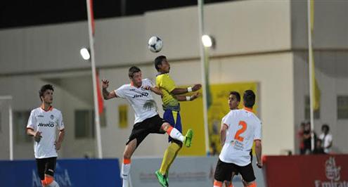 النصر يصطدم بتورينو وأهلي دبي يواجه فالنسيا في نصف نهائي دورة حمدان بن محمد